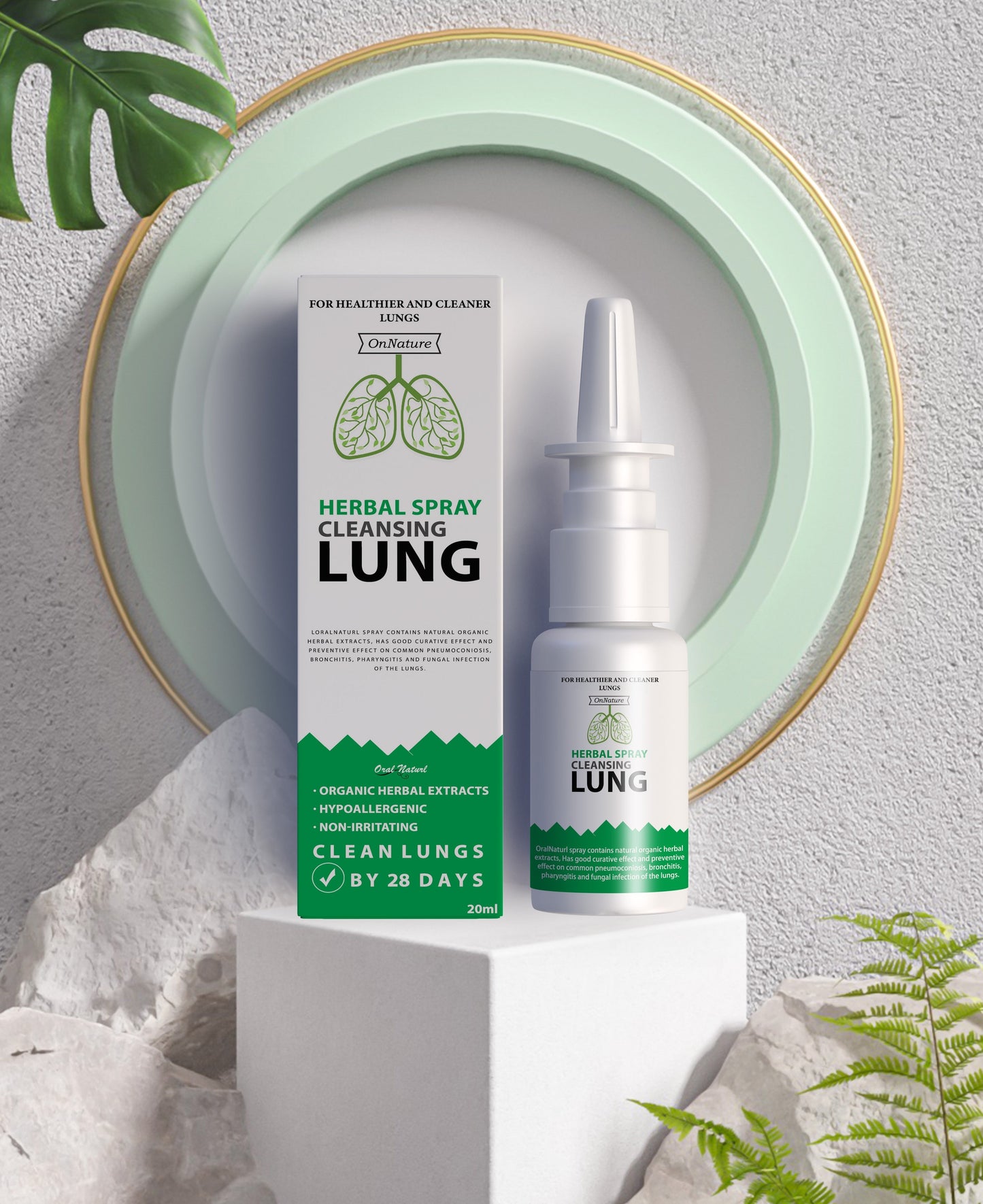 ☘️Official Brand Store✅OnNature Organic Herbal Lung Cleanse & Repair Nasal Spray