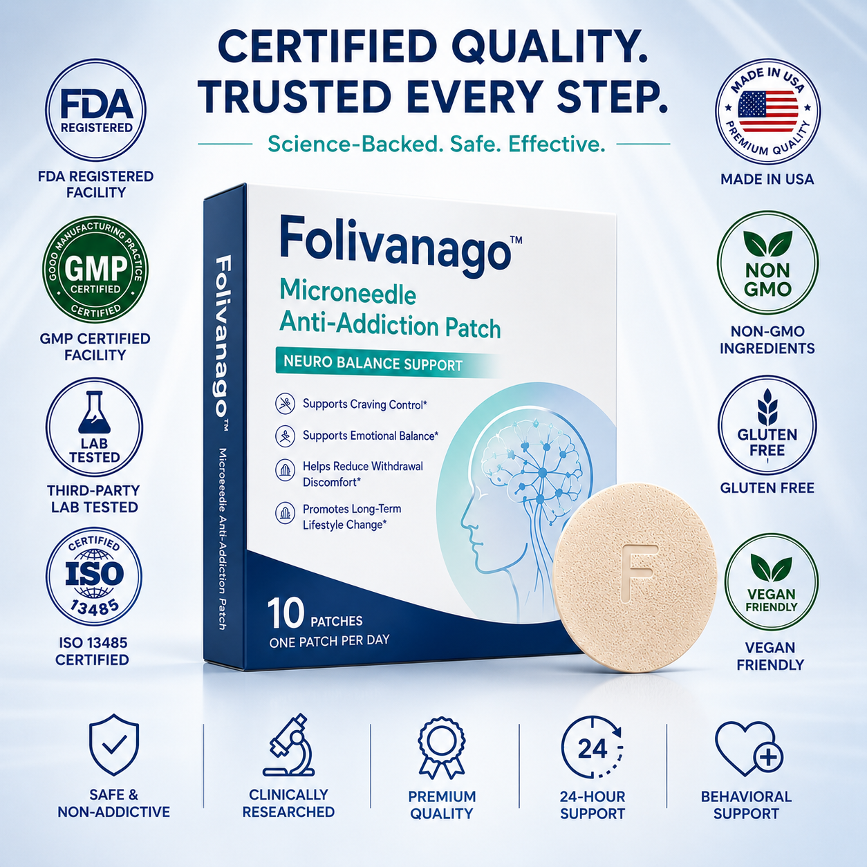 ☘️Official Brand Store✅Folivanago™ Microneedle Anti-Addiction Patch—Addresses smoking, alcohol, and other addictions.