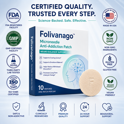 ☘️Official Brand Store✅Folivanago™ Microneedle Anti-Addiction Patch—Addresses smoking, alcohol, and other addictions.